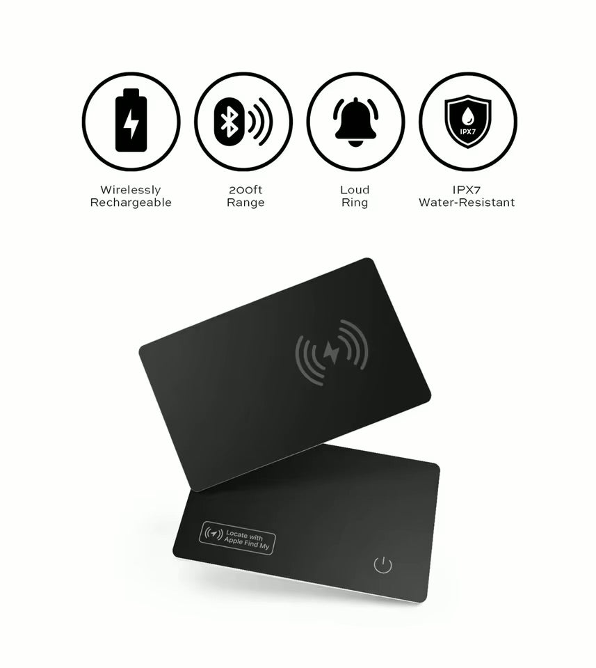 Card for gps tracking wallet